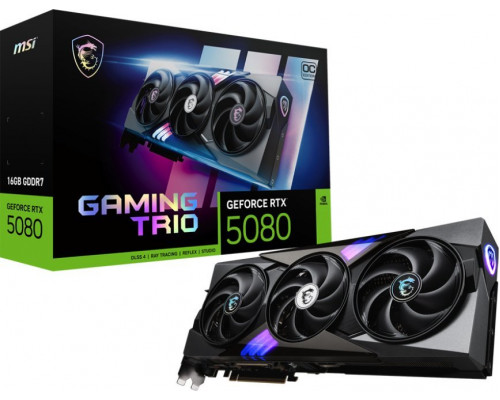 MSI GeForce RTX 5080 Gaming Trio OC 16GB GDDR7 DLSS4