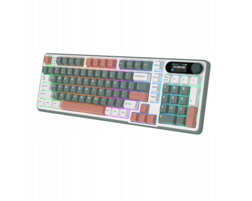 Royal Kludge RK-S98 Camping belaidė klaviatūra | 96%, Hot-swap, Chartreuse switches, US