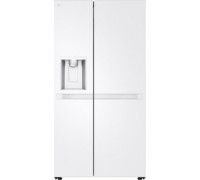 LG Refrigerator | GSLC40SWPE | Energy efficiency class E | Free standing | Side by side | Height 179 cm | Fridge net capacity 417 L | Freezer net capacity 221 L | Display | 36 dB | White