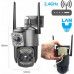 Zewnętrzna Podwójna kamera IP WiFI z FUNKCJĄ ŚLEDZENIA SMART kamera FullHD
