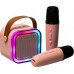Zestaw do karaoke 2 mikrofony + głośnik portable BLUETOOTH USB LED rose Kik sp. z o.o. sp. k.
