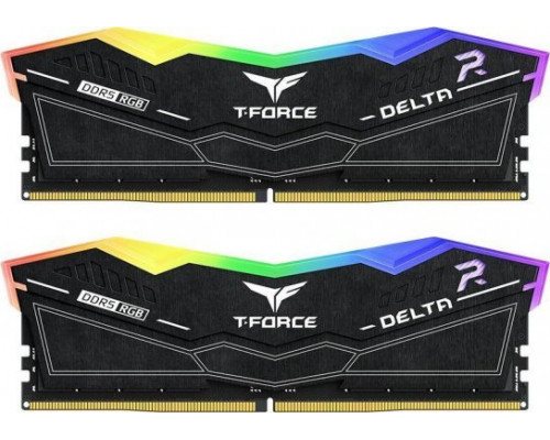 DDR5 Team Group T-FORCE D-ELTA RGB 32GB (2x16GB) 6400MHz CL32 1,35V Czarna