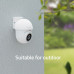 Hombli smarte outdoor Kamera, Compact Cam 4K, weiß
