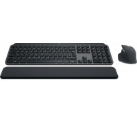 Logitech MX Keys S Combo klawiatura Dołączona myszka Biuro RF Wireless + Bluetooth QWERTZ Swiss Grafitowy