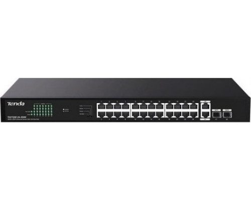 Switch  Tenda TEG1128P-24-250W 26x1GbE 2xSFP PoE
