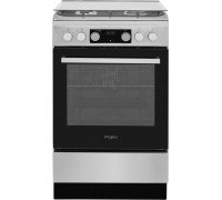 Whirlpool Cooker | WS5G8CHX/E/1 | Hob type Gas | Oven type Electric | Stainless steel | Width 50 cm | LED | Depth 60 cm | 60 L