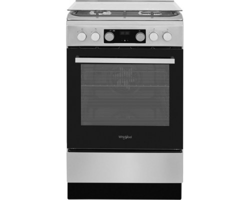 Whirlpool Cooker | WS5G8CHX/E/1 | Hob type Gas | Oven type Electric | Stainless steel | Width 50 cm | LED | Depth 60 cm | 60 L