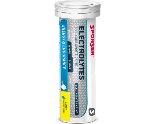 Sponser Elektrolīti SPONSER ELECTROLYTES TABS citronu mix tabletes (12 x 10 tab.) - SPN-80-851
