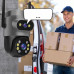 ZEWNĘTRZNA PODWÓJNA KAMERA OBROTOWA Ultra HD 8MPX WIFI IP SMART DETEKCJA 4K [ZC-06]