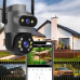 ZEWNĘTRZNA PODWÓJNA KAMERA OBROTOWA Ultra HD 8MPX WIFI IP SMART DETEKCJA 4K [ZC-06]