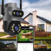ZEWNĘTRZNA PODWÓJNA KAMERA OBROTOWA Ultra HD 8MPX WIFI IP SMART DETEKCJA 4K [ZC-06]