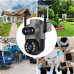 ZEWNĘTRZNA PODWÓJNA KAMERA OBROTOWA Ultra HD 8MPX WIFI IP SMART DETEKCJA 4K [ZC-06]