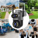 ZEWNĘTRZNA PODWÓJNA KAMERA OBROTOWA Ultra HD 8MPX WIFI IP SMART DETEKCJA 4K [ZC-06]
