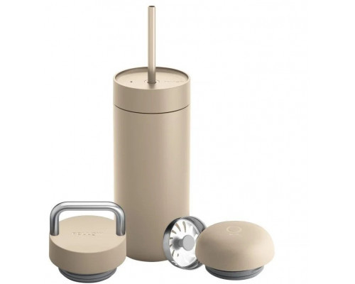 Fellow - Carter Move Mug 3 w 1 - Thermal mug + 3 nakrętki - Piaskowy 473 ml