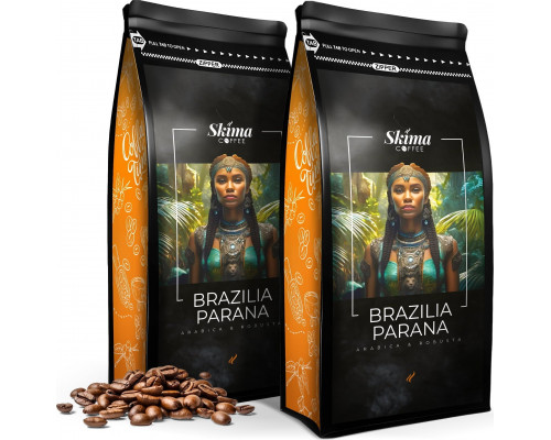 SkimaCoffee Zestaw 1kgX2 BRAZILIA PARANA BLEND Świeżo Palona do ekspresu