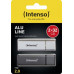 Intenso AluLine USB Drive 32GB Doppelpack 2x32GB - 32 GB pamięć USB USB Typu-A 2.0 Antracyt, Silver