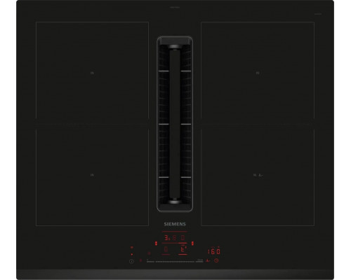 Siemens iQ500 ED631HQ26E, Black, Built-in, 60 cm, Zone induction hob, Glass-ceramic, 4 zone(s)