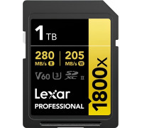 SD  Lexar Professional 1800x SDXC 1 TB Class 10 UHS-II/U3 V60 (LSD1800001T-BNNNG)