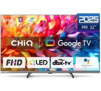 CHiQ L32QM9G TV 32", FHD, QLED, metalická bezrámečková, smart, Google TV, Dolby Audio, HDR, Chromecast