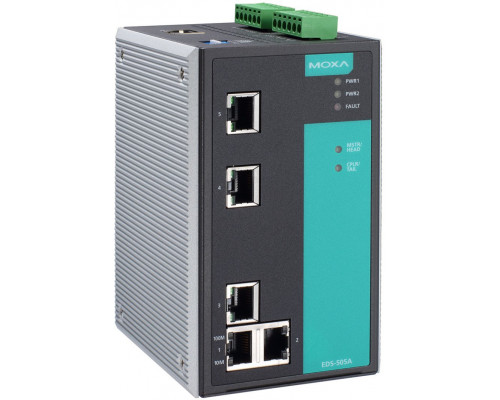 Switch Moxa EDS-505A-T
