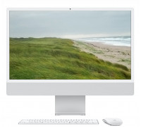 APPLE iMac Z1EJ 59,62cm 23,5Zoll Standardglas M4 10C CPU/10C GPU/16C N.E. 32GB 512GB SSD Gbit Eth MM MaKey TID DE Silber