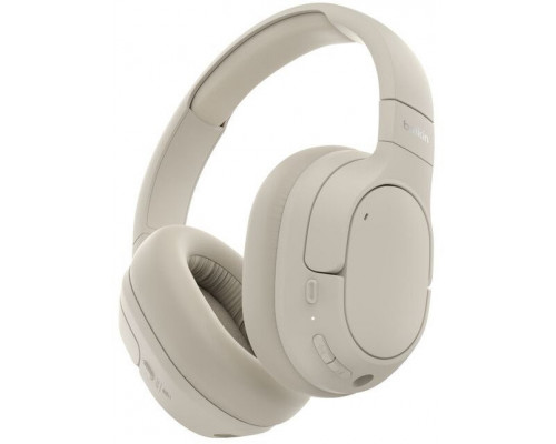 Belkin nauszne z redukcją hałasu, wireless, kremowe