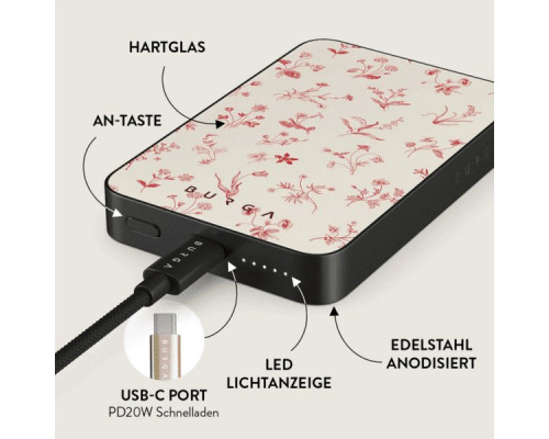 BURGA Magnetic Power Bank 5,000mAh Prairie gunmetal