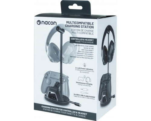 BigBen Nacon Multi Charge Stand  melna - Ladesanas stacija kontrolierim
