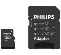 Philips MicroSDHC 16GB class 10/UHS 1 + Adapter