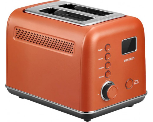 BUYDEEM 2 Slice Automatic Metal Toaster model DT730E color Koi Red EU