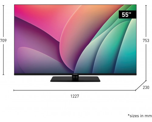 Panasonic TV-55W80AEZ schwarz