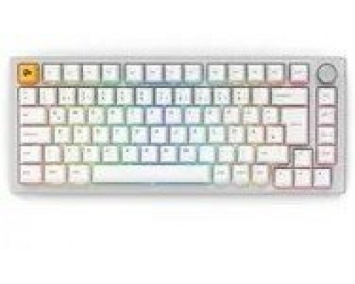 Glorious GMMK Pro klawiatura  75% - White ISO Pre-Built (GLO-GMMK-P75-FOX-ISO-W-DE)