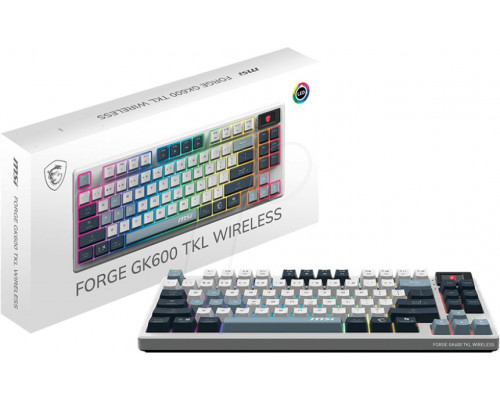 MSI FORGE GK600 TKL W SKY Gaming Keyboard Wireless