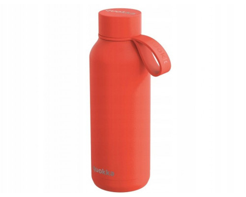 Quokka Solid With Strap - of steel stainlessj 510 ml with belt (Orange)