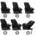 FOTELIK SAMOCHODOWY GOCAR od 40 do 135 cm BLACK GREY 5906601700699