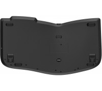 Kensington Pro Fit Ergo - klawiatura - ładowalny - compact TKL - bezprzewodowy - 2.4 GHz - Bluetooth - QWERTY - portugalski - czarny