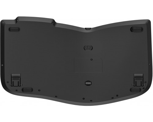 Kensington Pro Fit Ergo - klawiatura - ładowalny - compact TKL - bezprzewodowy - 2.4 GHz - Bluetooth - QWERTY - portugalski - czarny