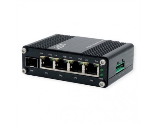 EXSYS EX-62020PoE 4-port   Ethernet, PoE 1-port 100/1000Fx SFP