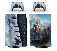 Naklejki Naklejka Skórki na PlayStation 5 orawith  Pady Motyw God of War!