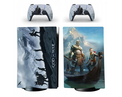 Naklejki Naklejka Skórki na PlayStation 5 orawith  Pady Motyw God of War!