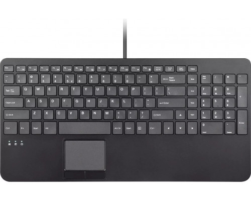 Perixx PERIBOARD-534 H DE Przewodowa klawiatura USB - z touchpadem i 2x hub