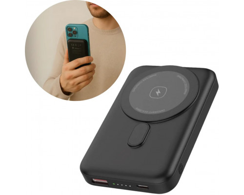 PLATINET POWER BANK 10000 mAh 20W PD 15W WIRELESS CHARGING MAGNETIC [46016]