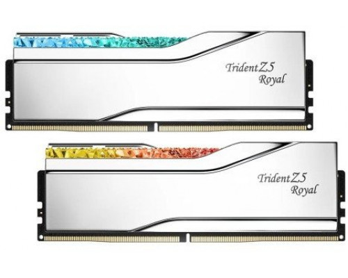 G.SKILL TRIDENT Z5 ROYAL RGB DDR5 2X48GB 6000MHZ CL30 SILVER F5-6000J3036F48GX2-TR5S