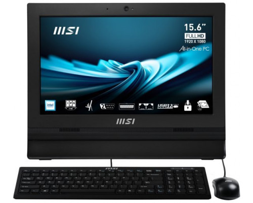MSI AIO PRO AP162T ADL-04SCZ, Intel N100,15,6" FHD touch,4GB,128GB M.2 SSD,W11 Pro,Black