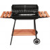 LUND CHARCOAL GRILL WITH SHELVES GRID 53x33cm