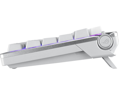 ASUS ROG Azoth White, 75%, Wired & Wireless, USB + RF Wireless + Bluetooth, Mechanical, RGB LED, White