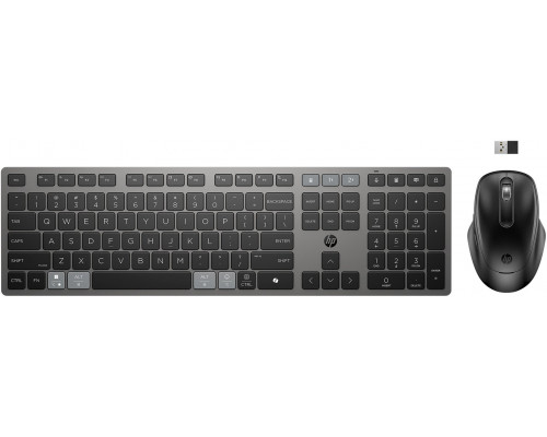 725 Multi-Device Rechargeable Wireless Keyboard and Mouse