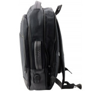 Plecak Biznesowy USB Kieszeń Na Laptopa Black 16L 45cm LEAN