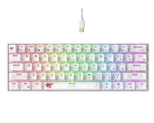 gamingowa Havit KB903L (biel transparentna)