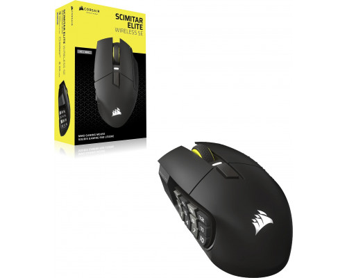 Corsair Scimitar Elite Wireless SE Gaming Po prawej stronie RF Wireless + Bluetooth Optyczny 33000 DPI